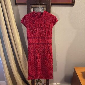 Baltic Born Red Lace Dress